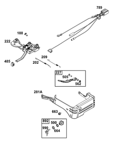 Part Location Diagram of 595427 Briggs and Stratton Panel, Control